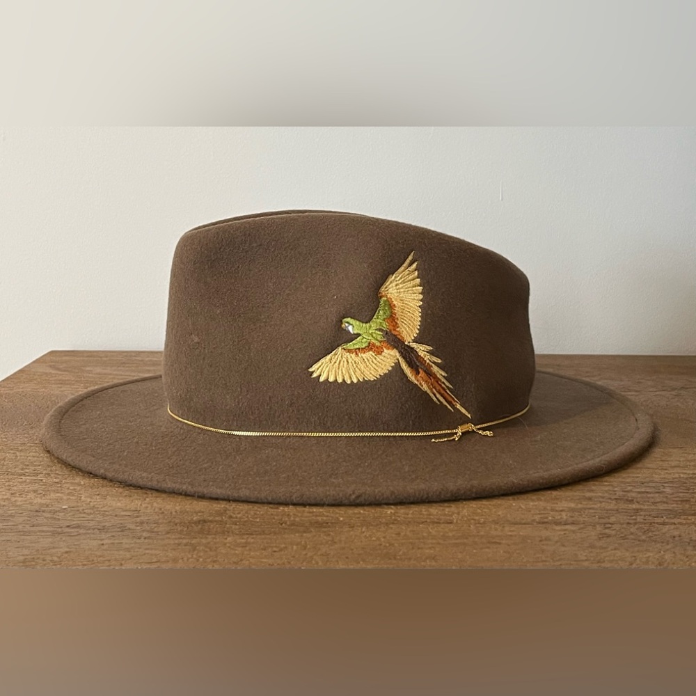 VAN PALMA Dakota Embroidered Felt Hat - Made in France - Picture 4 of 6